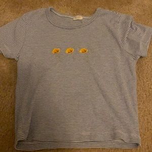 Pacsun Crop top with flowers